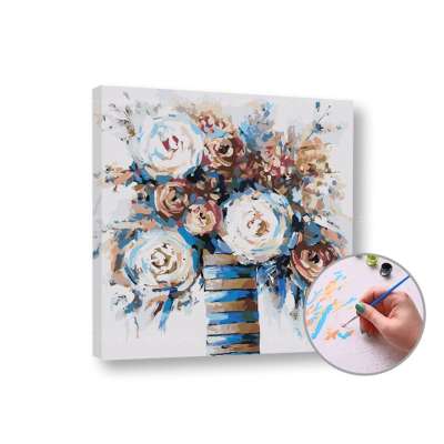 Festeni a számok szerint - VIRÁGOK VÁZSÁBAN - Közepes nehézségi szint