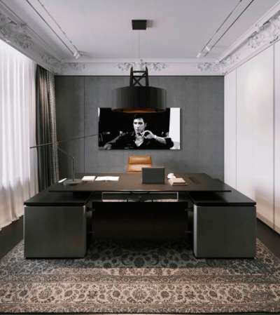 A legnagyobb maffiózók vásznon Sebhelyesarcú - Dühös Tony Montana szivarral a kezében 80x40 cm