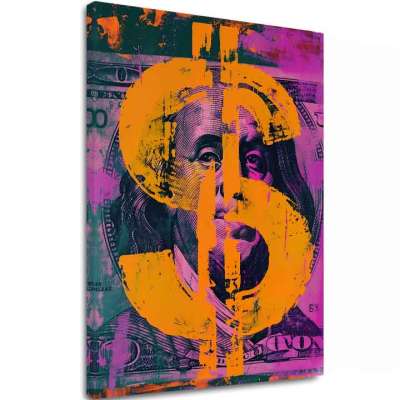 Kép MONEY BENJAMIN vászonra | Festett struktúra