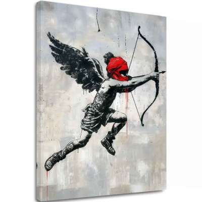 Kép CUPID'S AIM vászonra | Festett struktúra