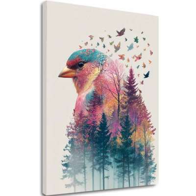 A képet vászonra Forest Owl - Mystical Decoration