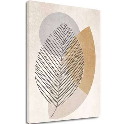 A képet vásznon Gentle Leaf - Minimalista dekoráció