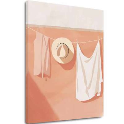 A kép vásznon Fehér vászon - Minimalista design