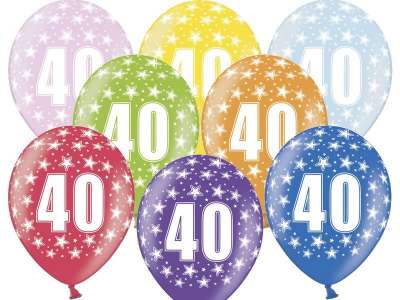 PartyDeco Születésnapi számos lufi 40