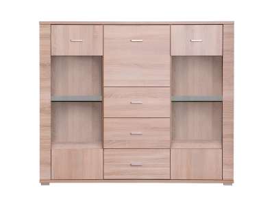 TEM-GRAND 08 fiókos komód bárral