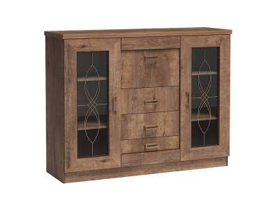 TEM-TEDY T14 üvegajtós komód