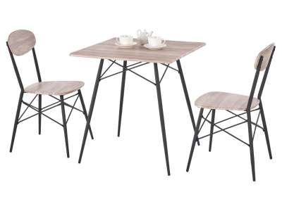 HAL-Kabir Kwadrat étkezőszett 2 étkezőszékkel