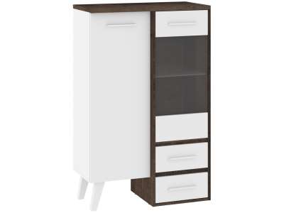 NAP-Nordis 11 fiókos polcos vitrines szekrény 