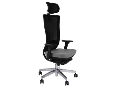 GRO-Marti BS HD Chrome karfás főnöki forgószék fejtámlával