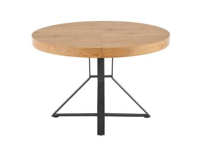 HAL-Mercy modern, kör alakú, bővíthető étkezőasztal