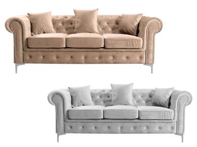 TEM-Romano háromszemélyes kinyitható kanapé díszpárnákkal