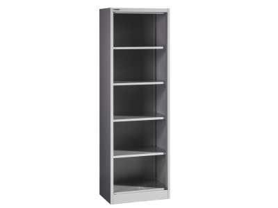 MET-OPEN LIGHT 1850/600 nyitott fém tárolószekrény 4 polccal