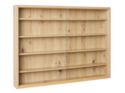 INT-Artisario üveges fali vitrin artisan tölgy színben