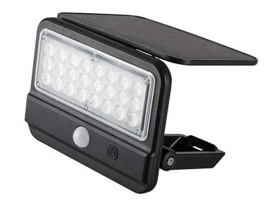 RAB-FlaxtonF napelemes, mozgásérzékelős kültéri fali lámpa