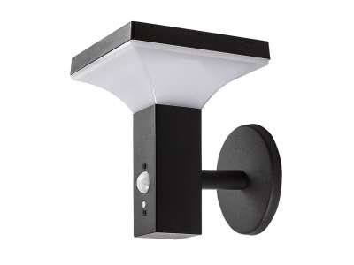 RAB-Geleen napelemes, mozgásérzékelős kültéri fali lámpa