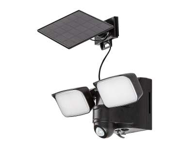 RAB-Leszno napelemes, mozgásérzékelős kültéri fali lámpa