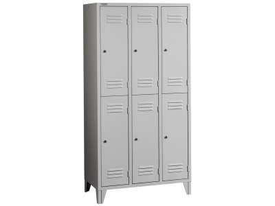 MET-Project 3/6 AC fém öltözőszekrény 6 rekesszel