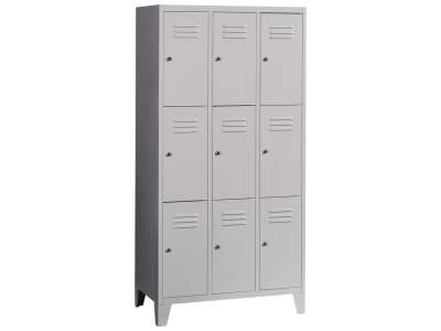 MET-Project 3/9 AC fém öltözőszekrény 9 rekesszel