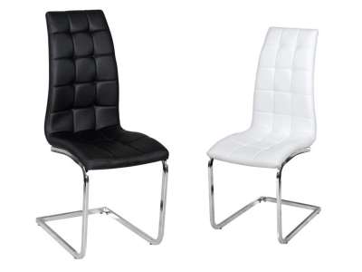 TEM-Dulcia szánkótalpas szék textilbőr kárpitozással