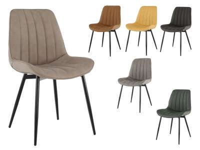 TEM-Hazal fémvázas szék textilbőr kárpitozással