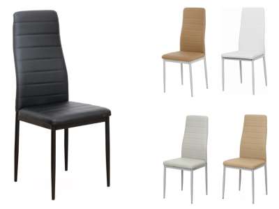 TEM-Coleta Nova fémvázas szék textilbőr kárpitozással