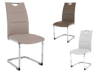 TEM-Tosena szánkótalpas szék textilbőr kárpitozással