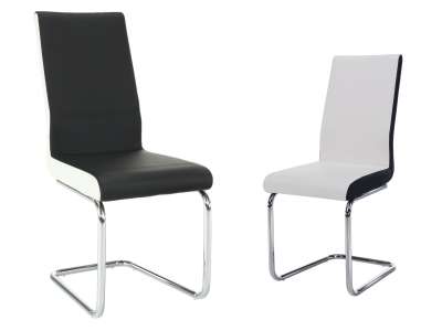 TEM-Neana szánkótalpas szék textilbőr kárpitozással