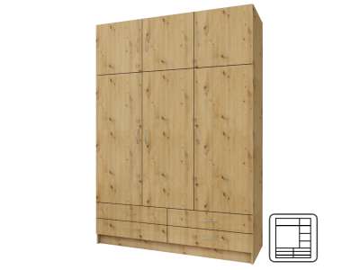 TEM-GERI NEW modern gardróbszekrény