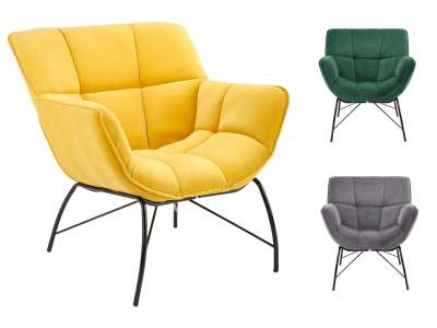 HAL-Belton fotel fém vázzal