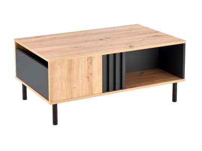 HAL-Sonia lamellás dohányzóasztal fiókkal