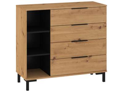 NAP-Fresh-04 komód polcokkal és 4 fiókkal