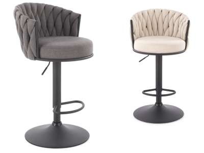 HAL-H125 bárszék szövet kárpittal, lábtartóval