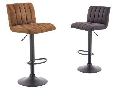 HAL-H89 bárszék textilbőr kárpittal, lábtartóval