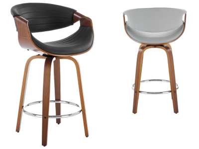 HAL-H123 bárszék textilbőr kárpittal, lábtartóval