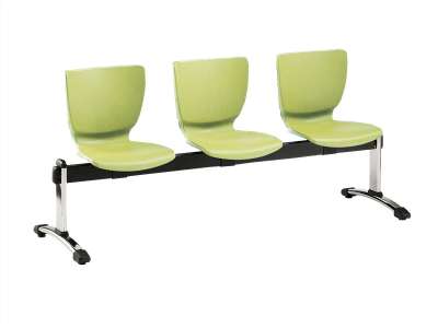 LIN-Mono 3P műanyag várótermi pad (3 üléses)