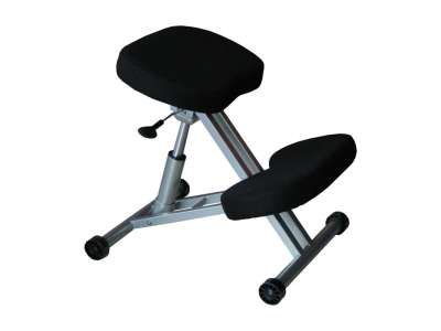 LIN-Gázliftes fém térdelőszék, szürke