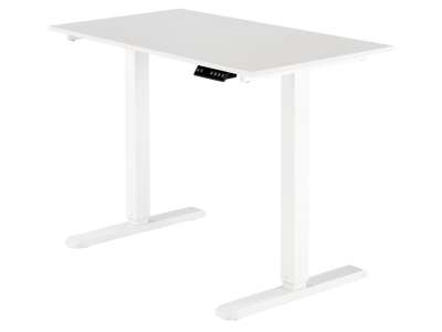 HAL-B-53 állítható magasságú fémvázas íróasztal, fehér