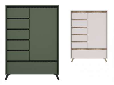 TEM-Longy 1D5S1K polcos-fiókos komód