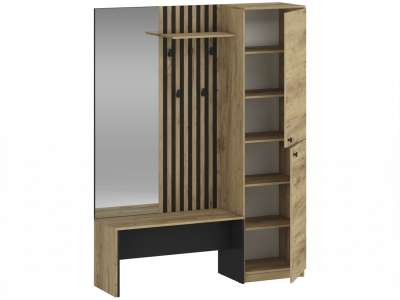 HAL-Zaris előszoba bútor tükörrel és polcos szekrénnyel