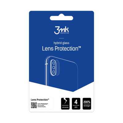 4 db hibrid lencsevédő üvegfólia a Redmi 9T telefon kamerájához