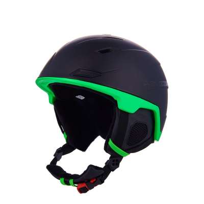 BLIZZARD-Double ski helmet, black matt/neon green, big logo Fekete 56/59 cm 20/21