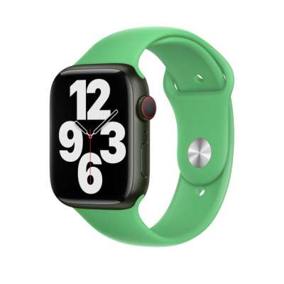 Szilikon Apple Watch Szíj - Élénkzöld - M/L - 42, 44, 45, 49mm