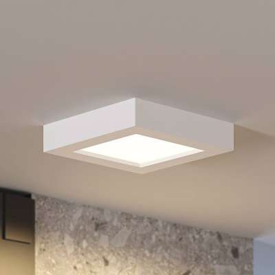 Prios LED mennyezeti lámpa Alette, fehér, 17,2 cm, fényerőszabályzóval