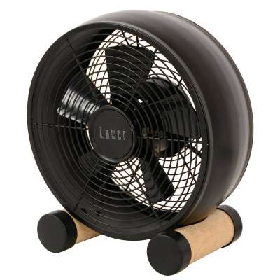 Beacon asztali ventilátor Breeze, fekete/hamu, Ø 20 cm, csendes