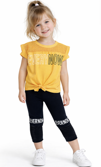 Lányos együttes- Every now, narancssárga Méret: 116 (6éves)