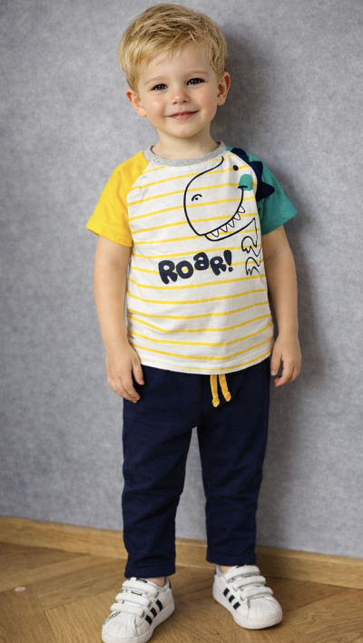 2részes babaruha szett- Dinoszaurusz Méret: 68-74