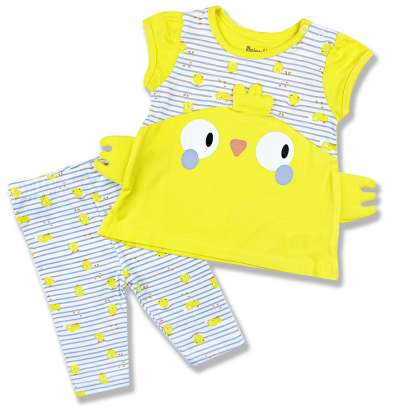 2részes babaruha szett- Csibécske Méret: 68-74