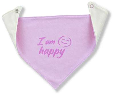 Nyálkendő babáknak - Happy, rózsaszín