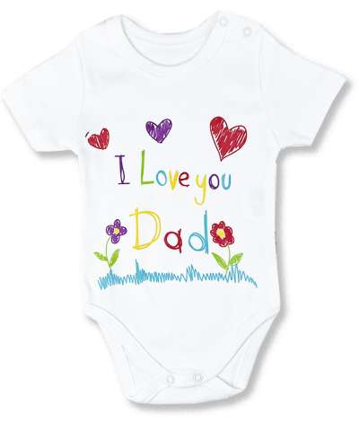 Baba body, kombidressz- Szeretlek téged Apa Méret: 80 (9-12hó)