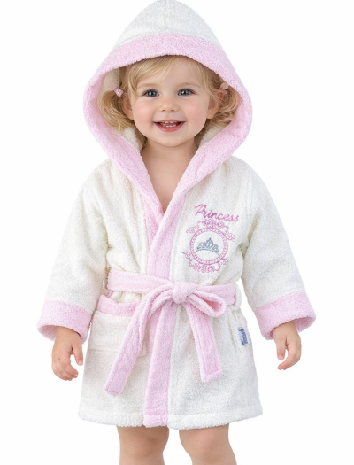 Baba és gyermek fürdőköpeny- Hercegnő Méret: 3 éves